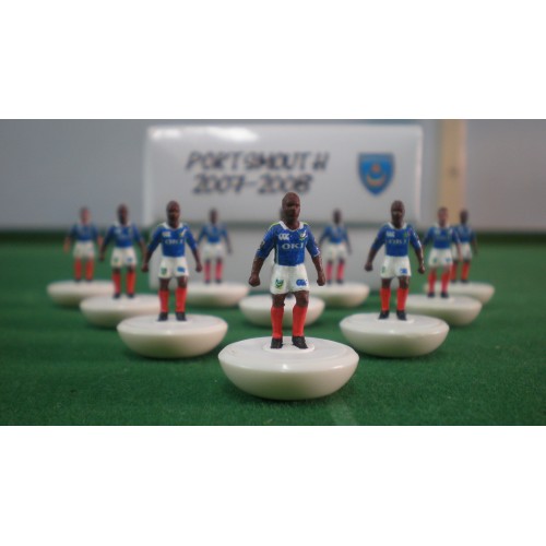 Subbuteo Andrew Table Soccer Portsmouth 2007-2008 on Classic Hasbro Bases